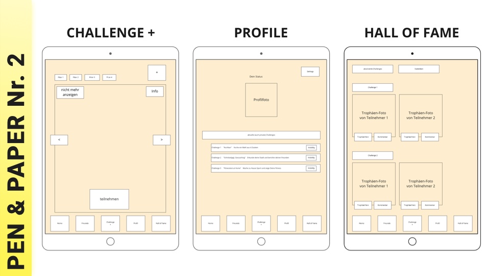 Pen & Paper Prototypes. Part 2.